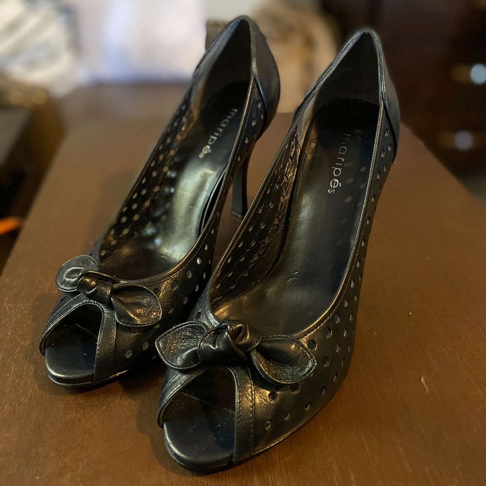 Maripe "154121/PINUP" Laser Cut Pump Heels